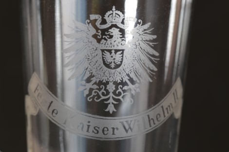 Le verre gravé "Feste Kaiser Wilhelm II"