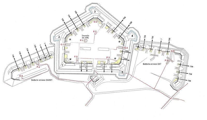 Epinal : le Fort de Longchamp vers 1885