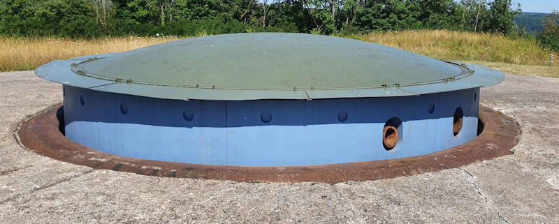 Batterie de l'Eperon (Nacy) : Tourelle Galopin modèle 1892