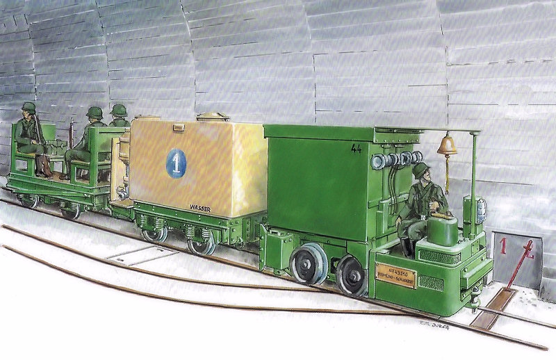 Un train de ravitaillement (OWB) dessin de R.M. Jurga