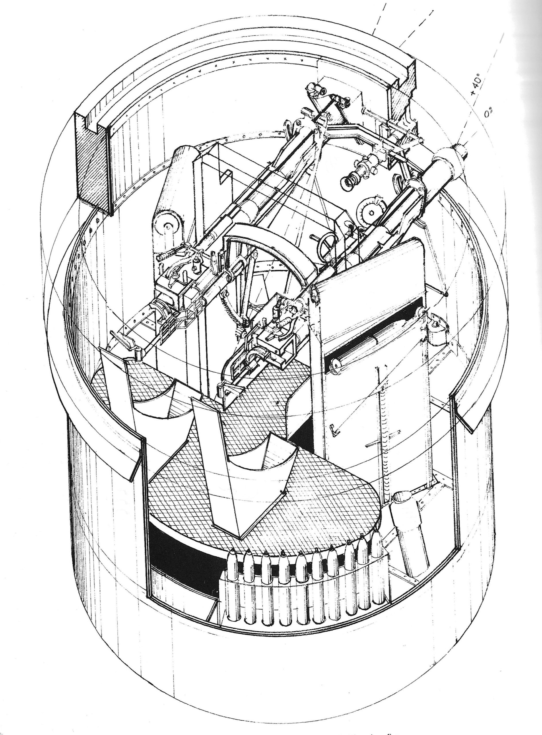 Tourelle de 75 - 33 pour 2 canons